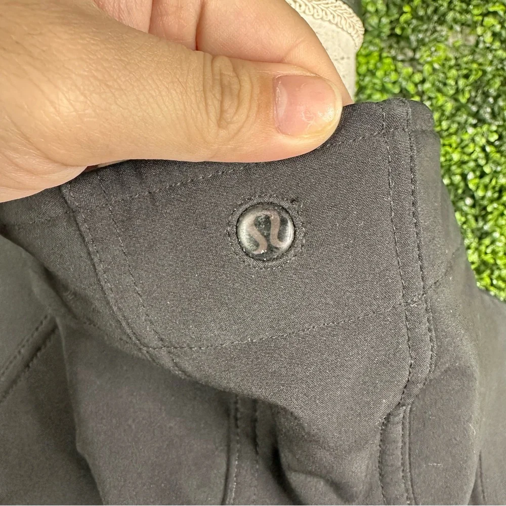 Lululemon Athletica Black Hooded trench Jacket‎